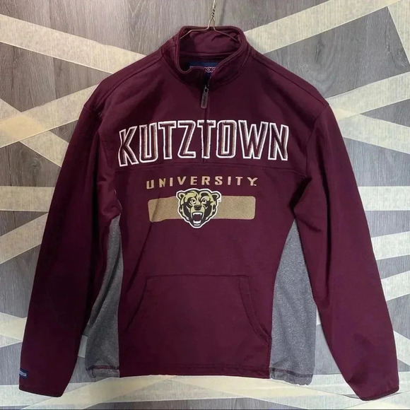 Kutztown University 1/4 Zip Pullover Jansport Sweatshirt Sz Sm - Picture 1 of 3
